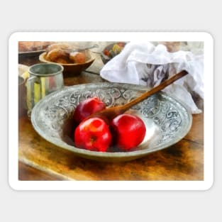 Kitchens - Apples in a Silver Bowl Sticker